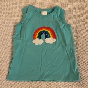 Hanna Andersson tank top rainbow shirt. 110 cm